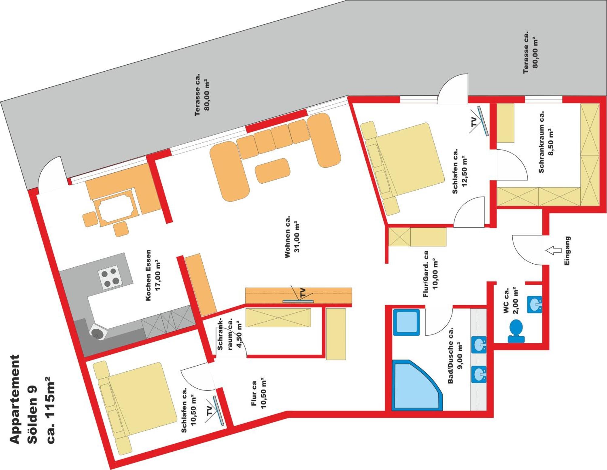 Appartement Sporthuette Fiegl Sölden Dış mekan fotoğraf